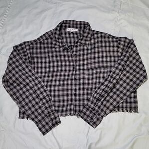 Plaid Button-Up Shirt